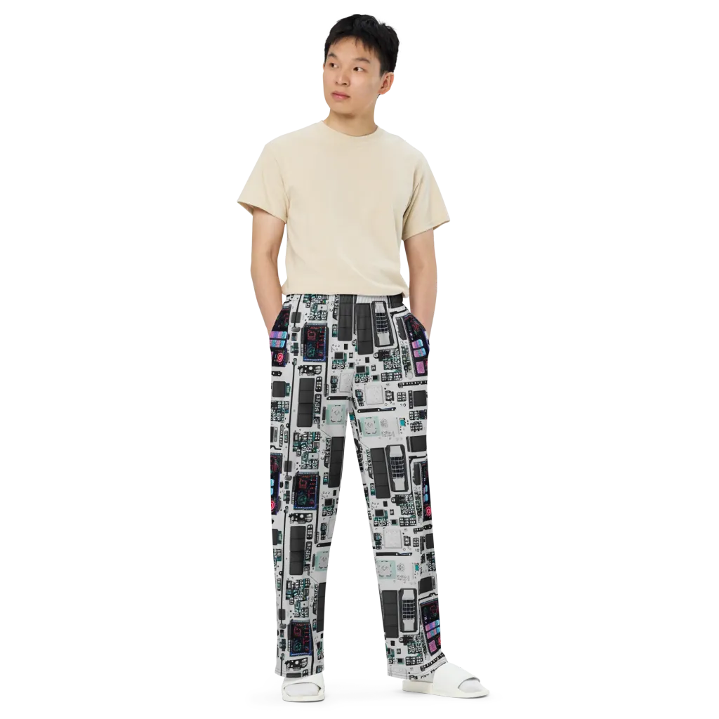 Wired Wonders on Wide-Leg Pants — Front