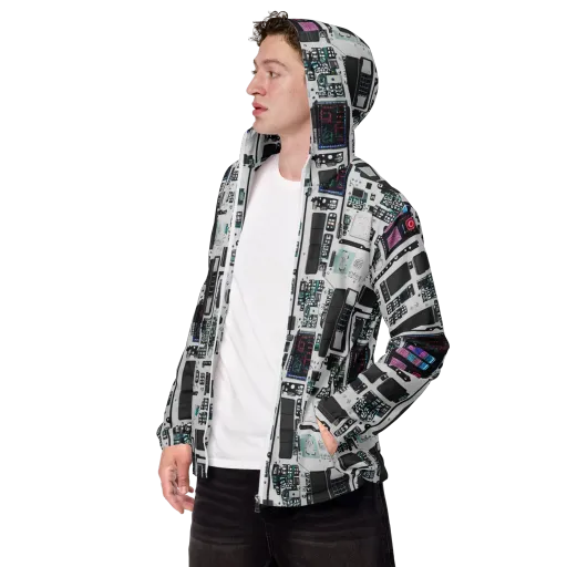 Wired Wonders on a Men's Windbreaker