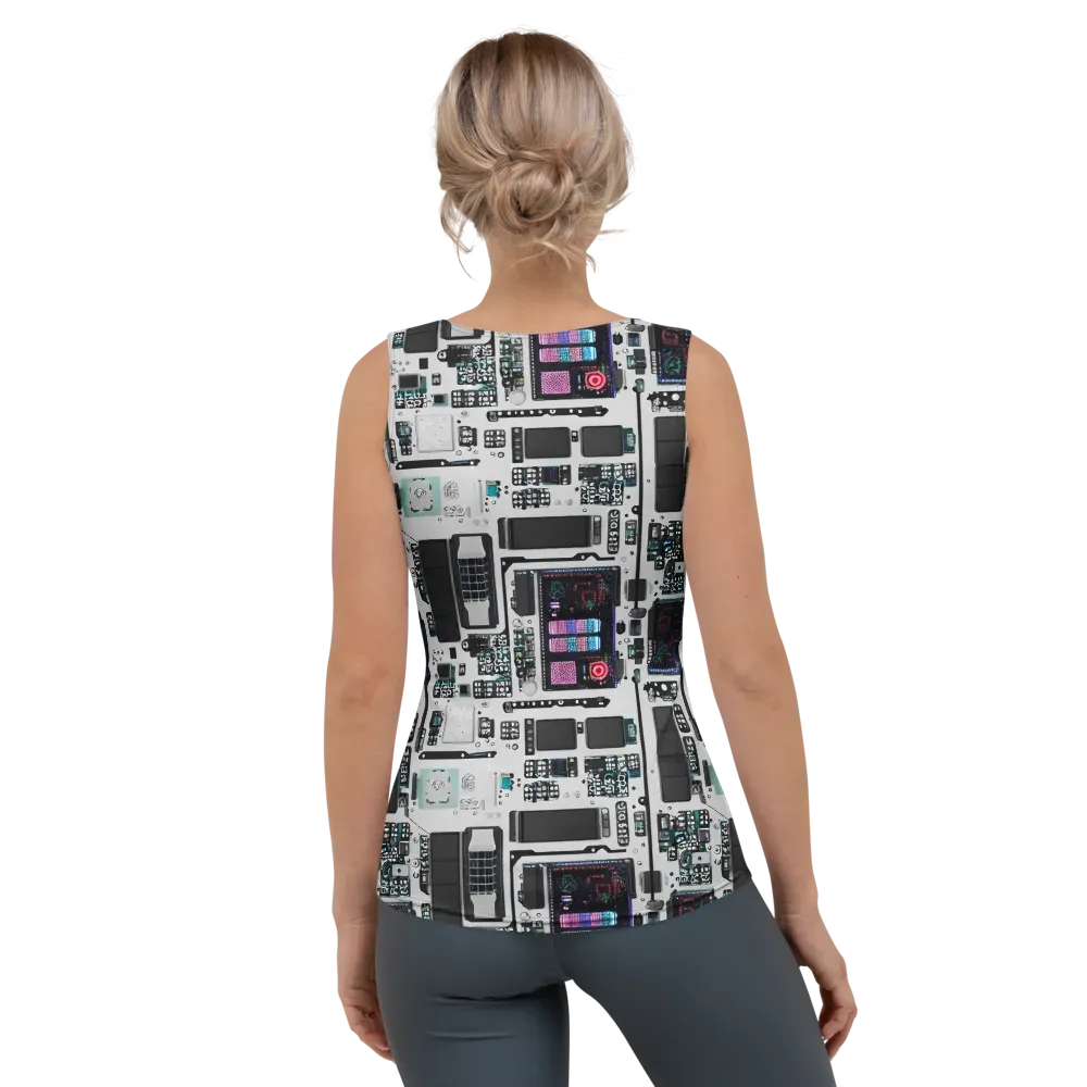 Wired Wonders on Women's Tank Top — Back