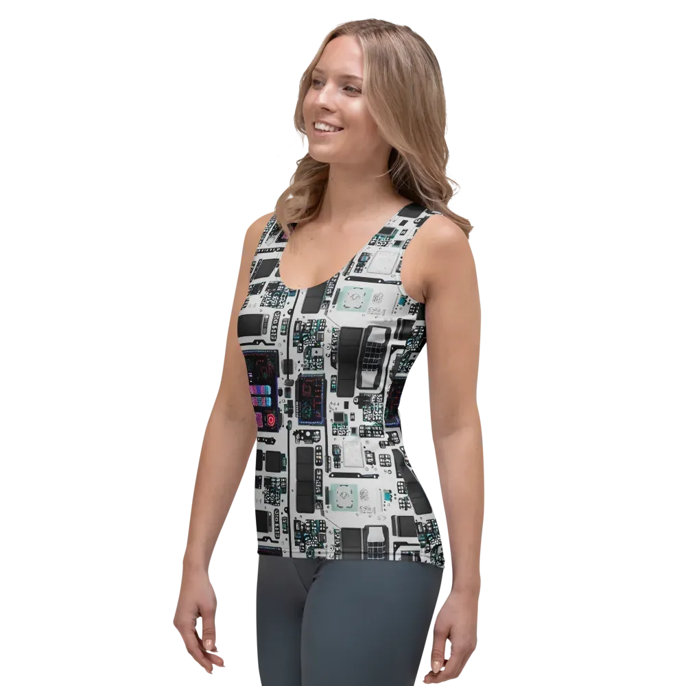 Wired Wonders on Women's Tank Top — Left Front