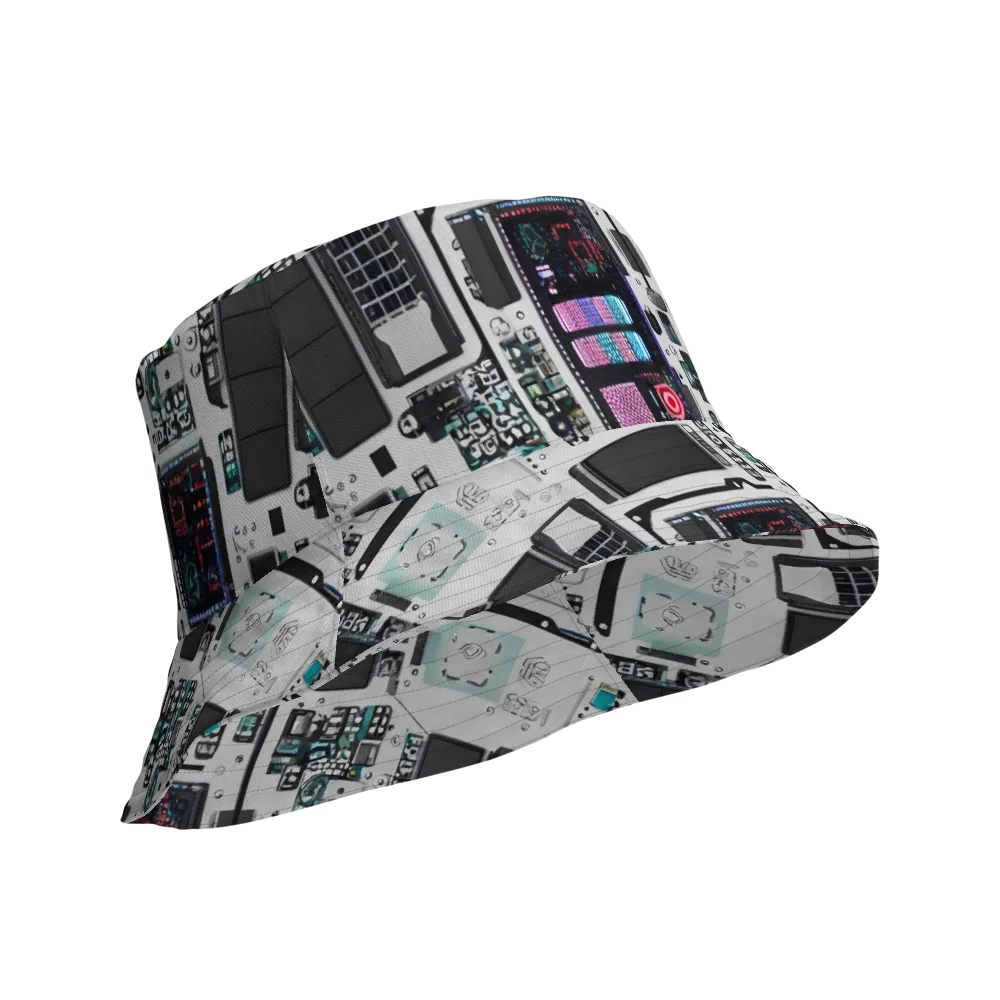 Wired Wonders on Reversible Bucket Hat — Product details Outside