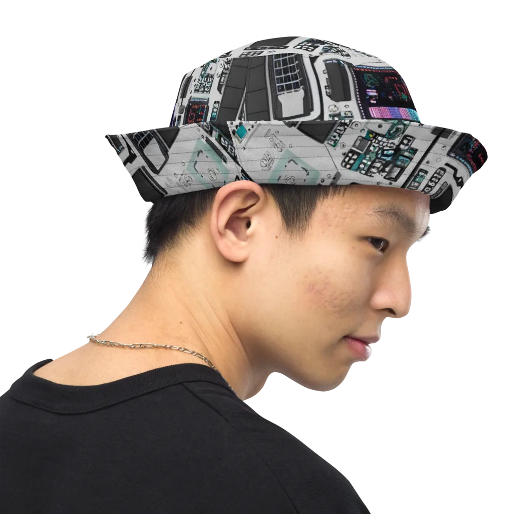 Wired Wonders on Reversible Bucket Hat — Right Outside