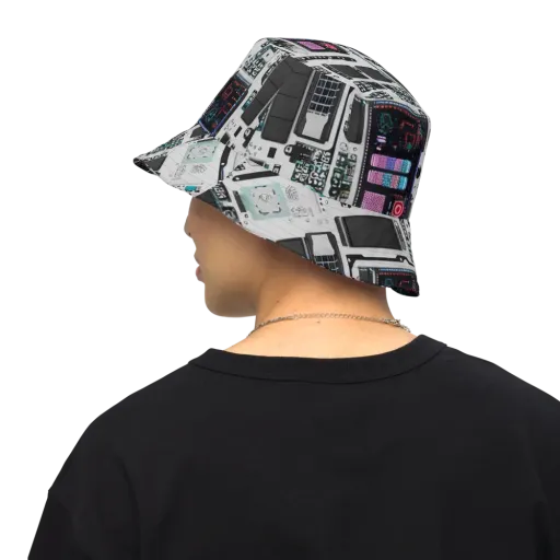 Wired Wonders on a Reversible Bucket Hat