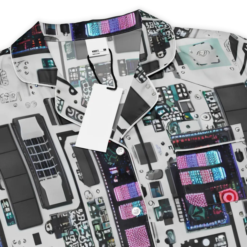 Wired Wonders on Women's Short Sleeve Pajama Top — Product details