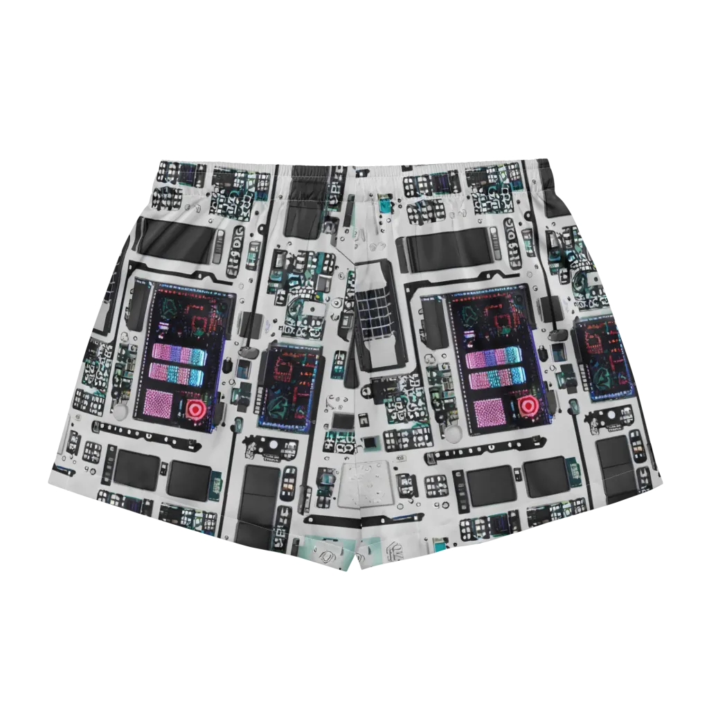 Wired Wonders on Women's Pajama Shorts — Back