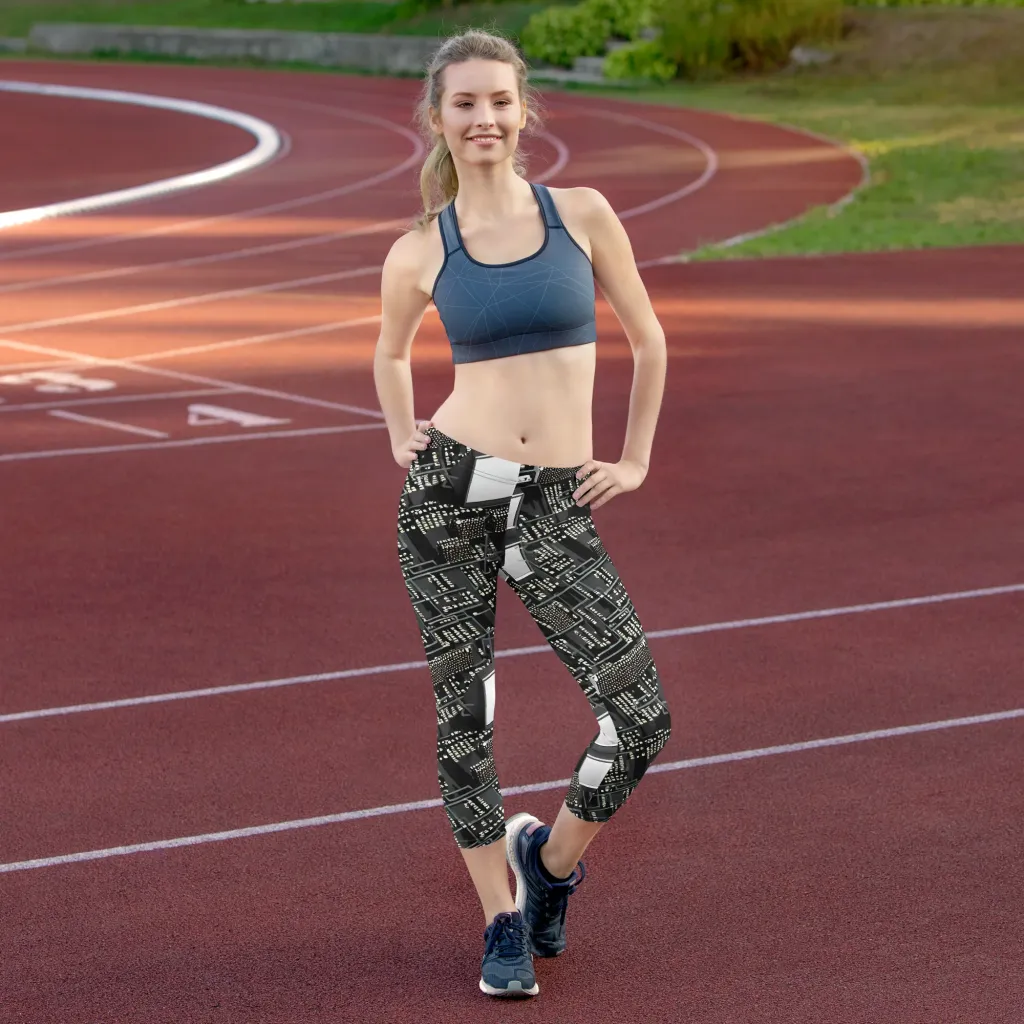 Electro Essence on Capri Leggings — Front