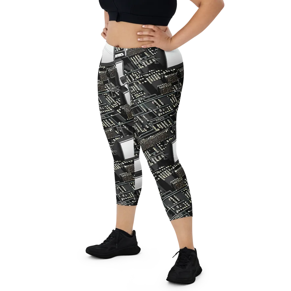 Electro Essence on Capri Leggings — Front