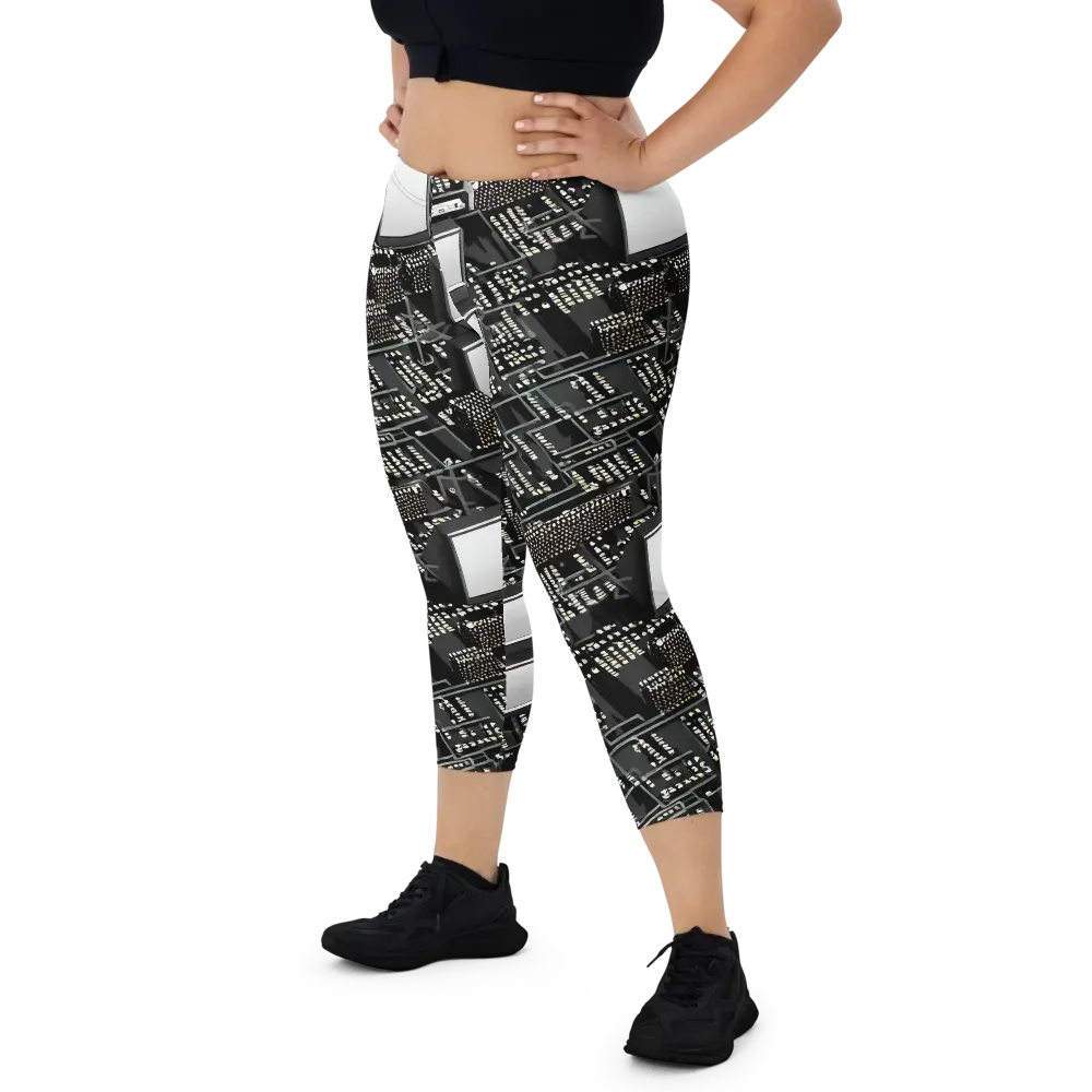 Electro Essence on Capri Leggings — Front