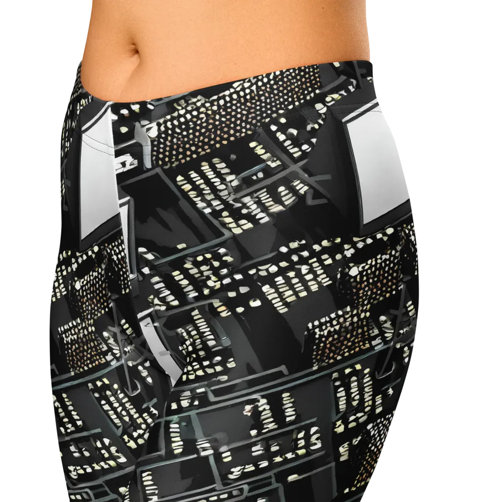 Electro Essence on Capri Leggings — Zoomed-in