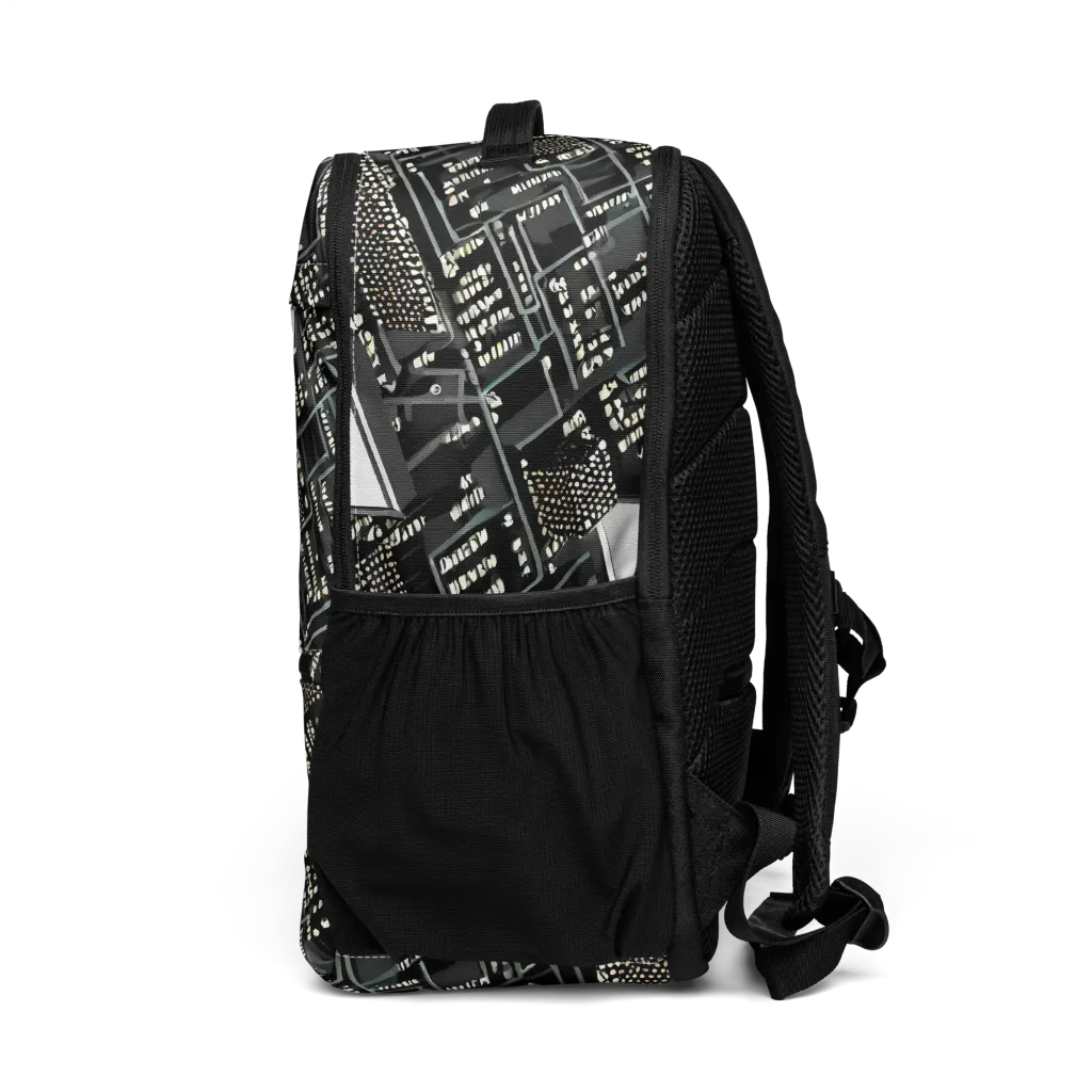 Electro Essence on Utility Backpack — Left