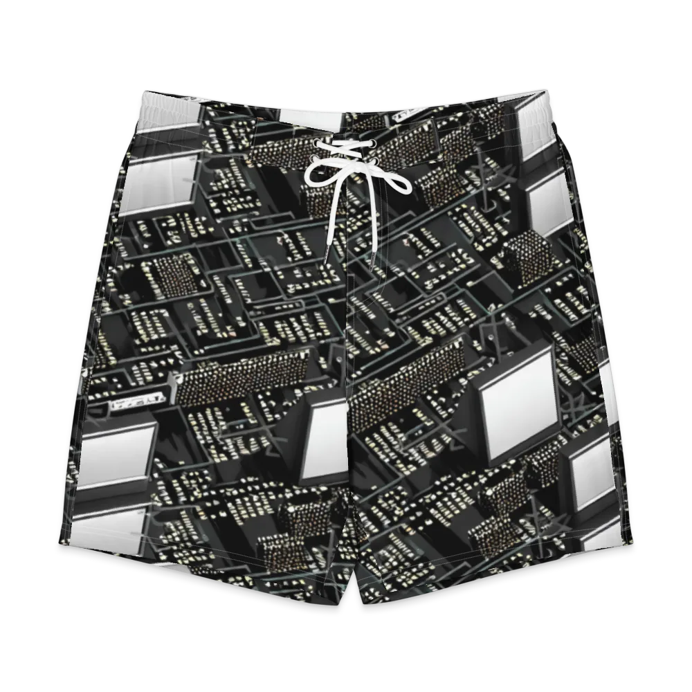 Electro Essence on Men's Board Shorts — Front