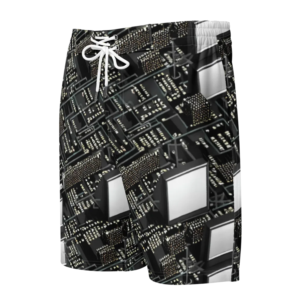 Electro Essence on Men's Board Shorts — Front
