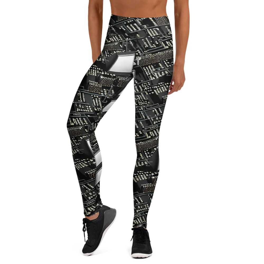 Electro Essence on Yoga Leggings — Front