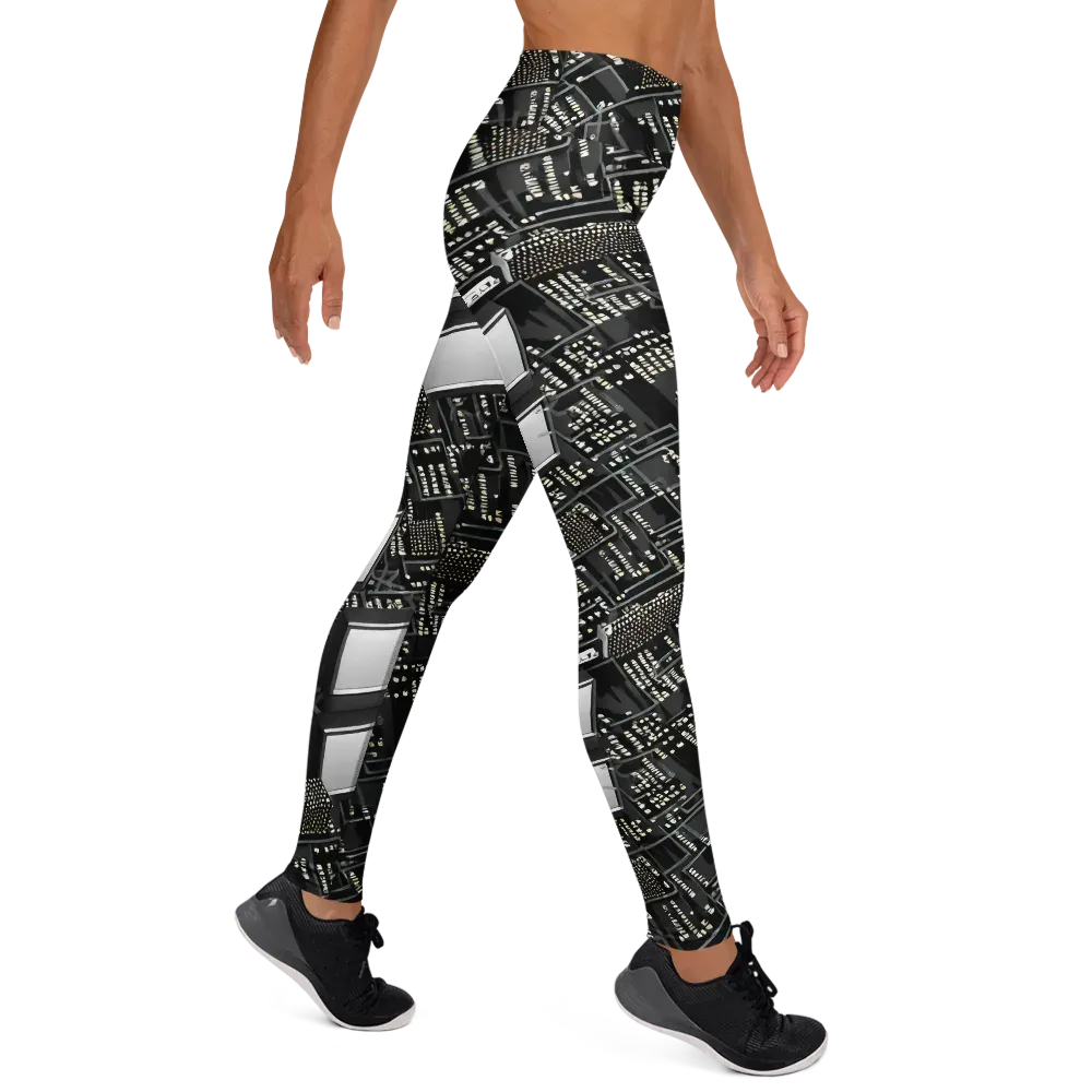Electro Essence on Yoga Leggings — Right