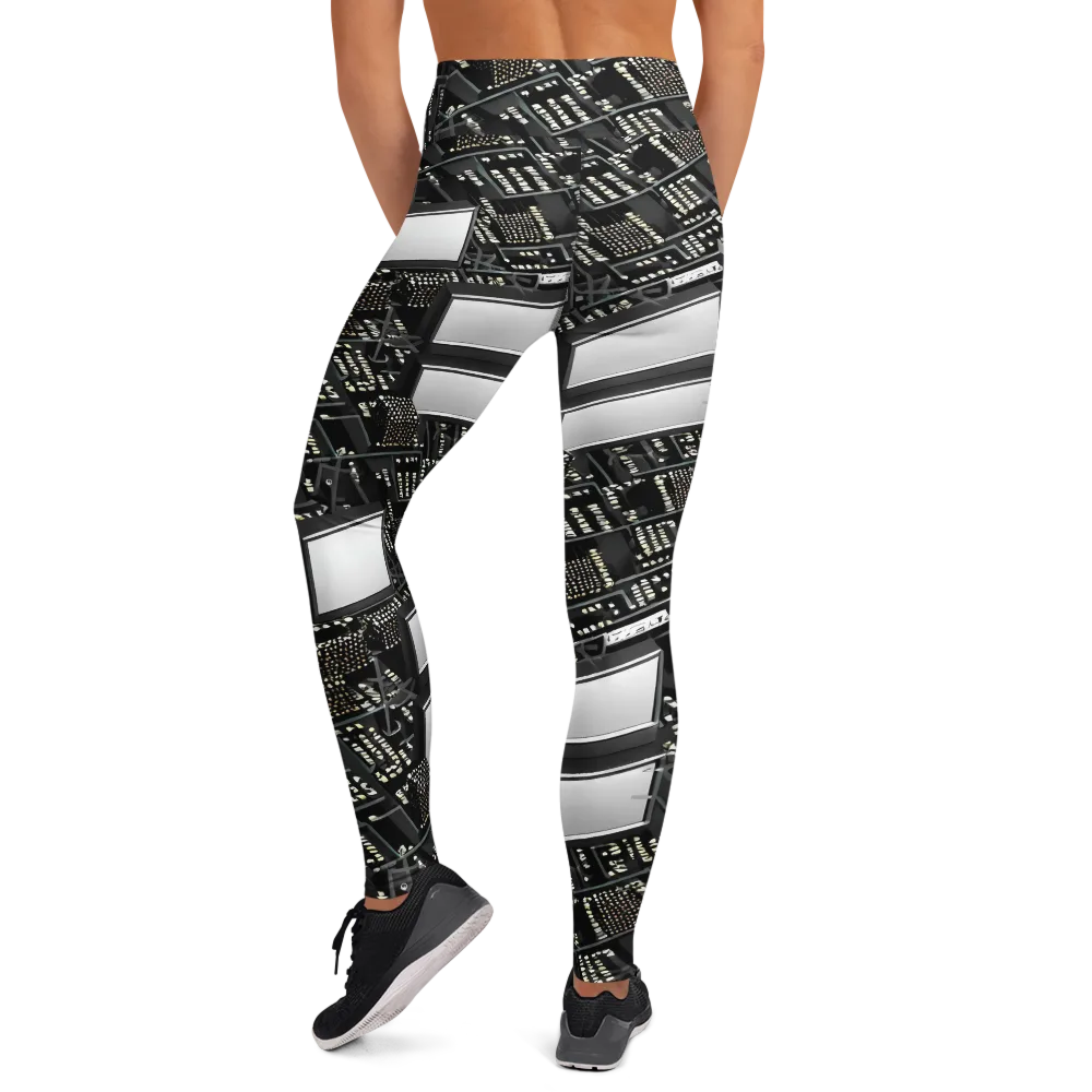 Electro Essence on Yoga Leggings — Back