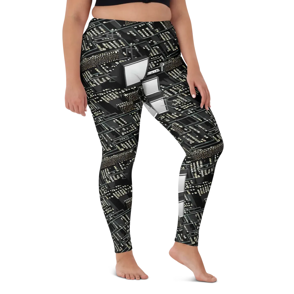 Electro Essence on Yoga Leggings — Front