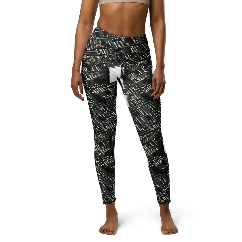 Electro Essence on Yoga Leggings — Front