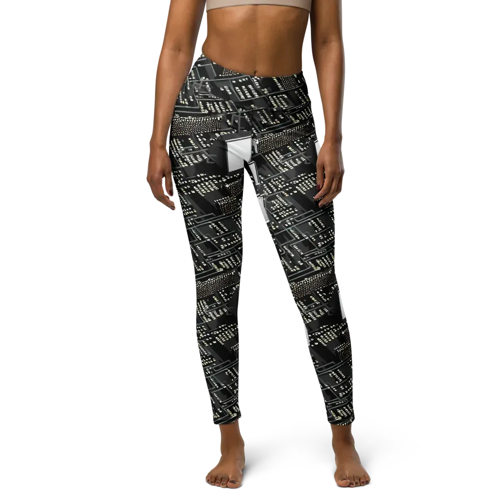 Electro Essence on Yoga Leggings — Front