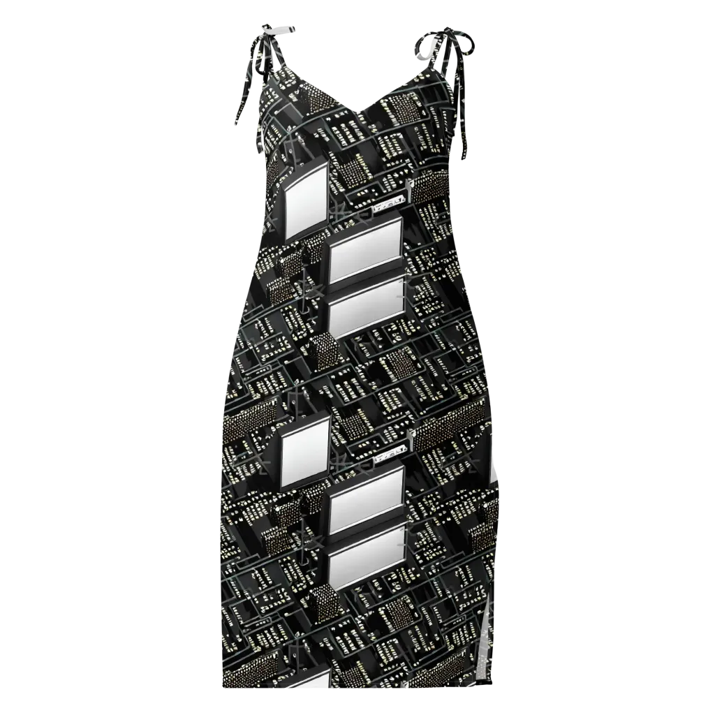 Electro Essence on Slip Dress — Front
