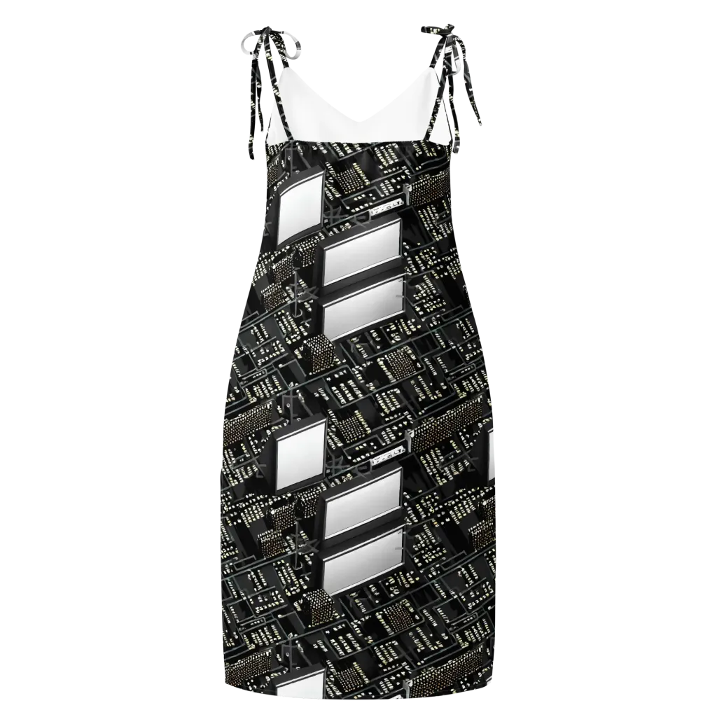 Electro Essence on Slip Dress — Back