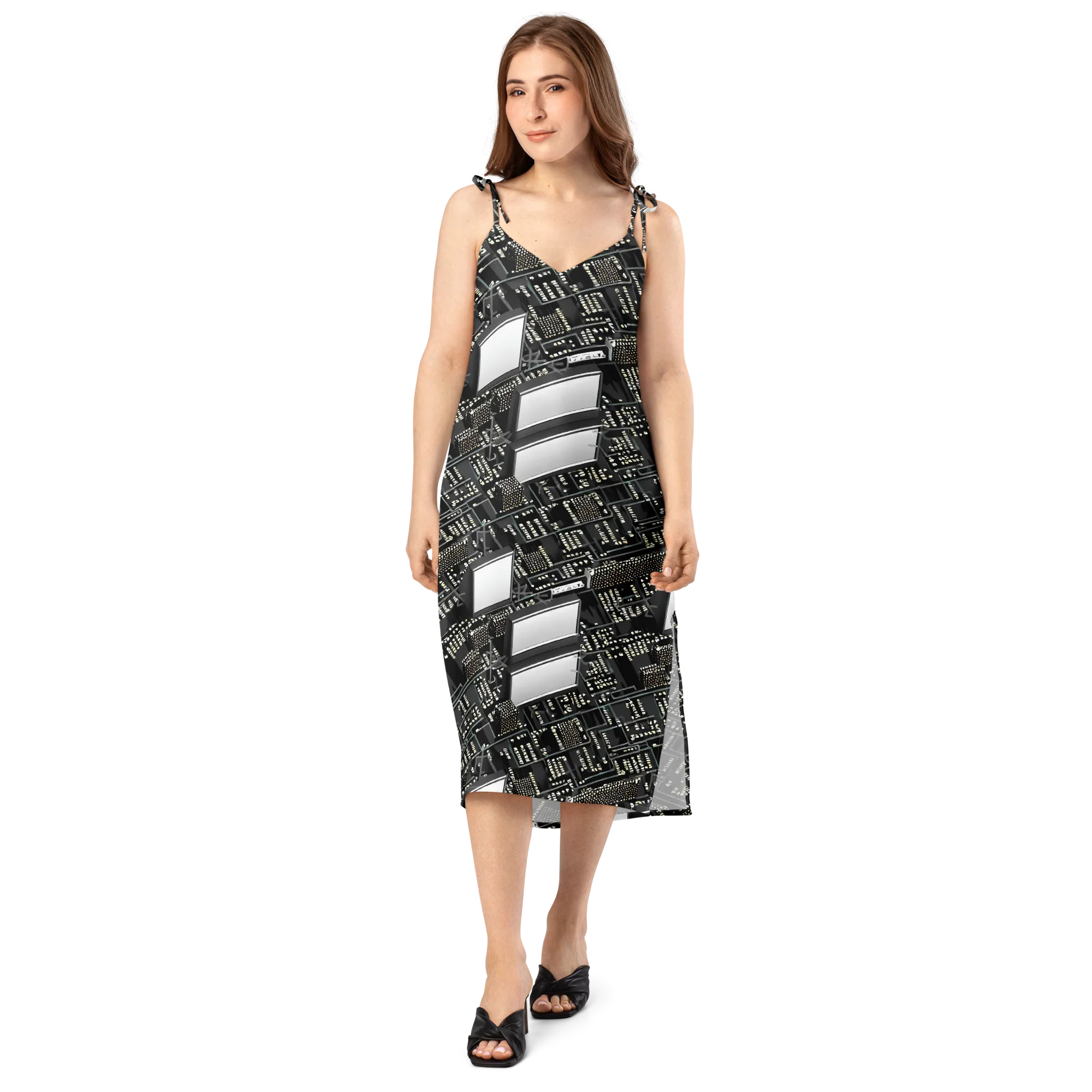 Electro Essence on Slip Dress — Front