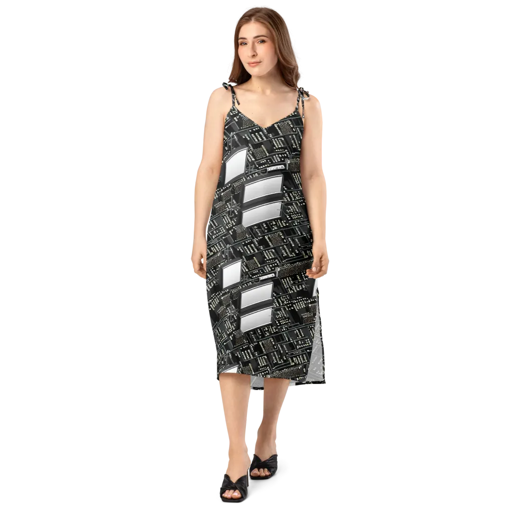 Electro Essence on Slip Dress — Front