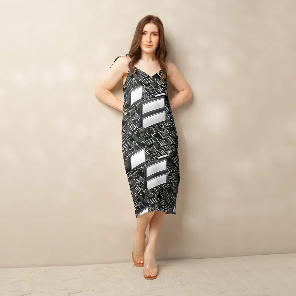 Electro Essence on Slip Dress — Front