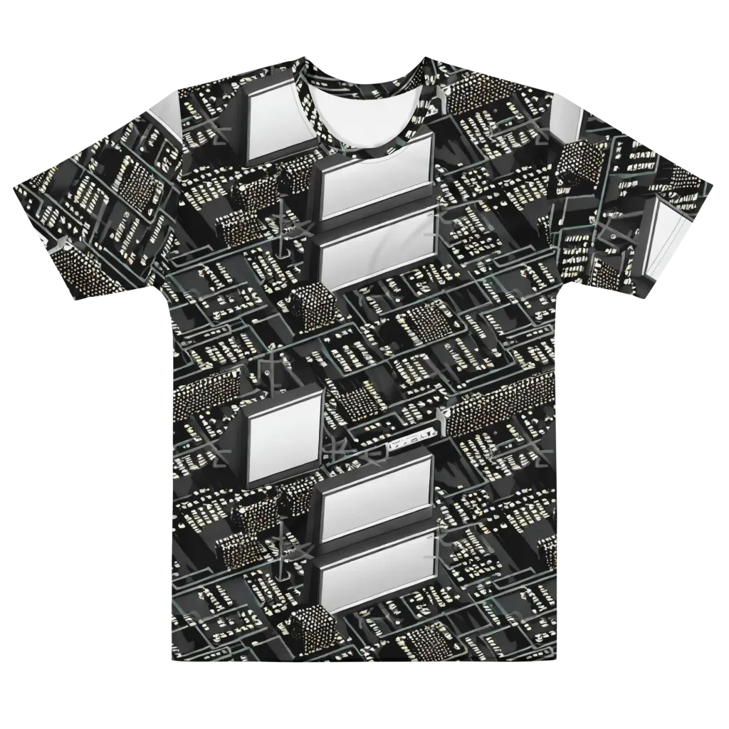Electro Essence on Men's Cotton Crew Neck T-Shirt — Front