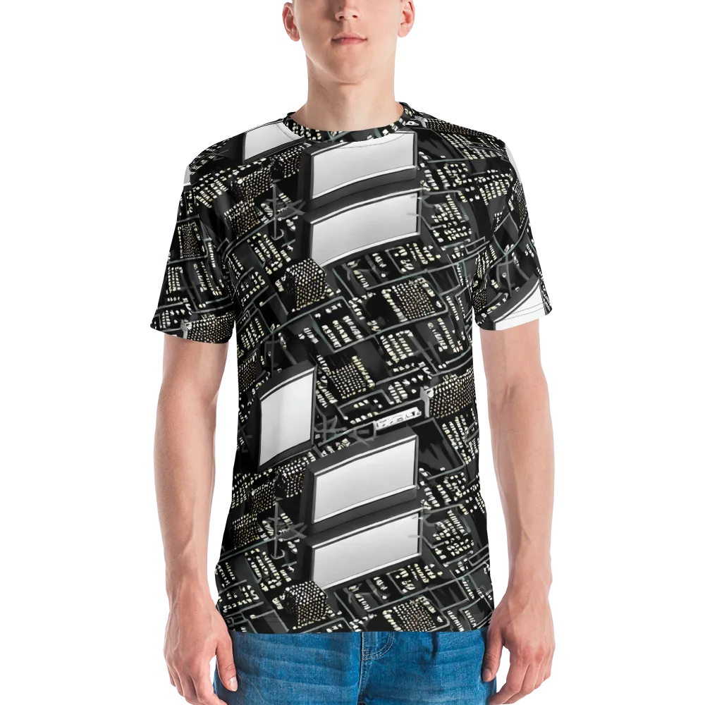 Electro Essence on Men's Crew Neck T-Shirt — Front