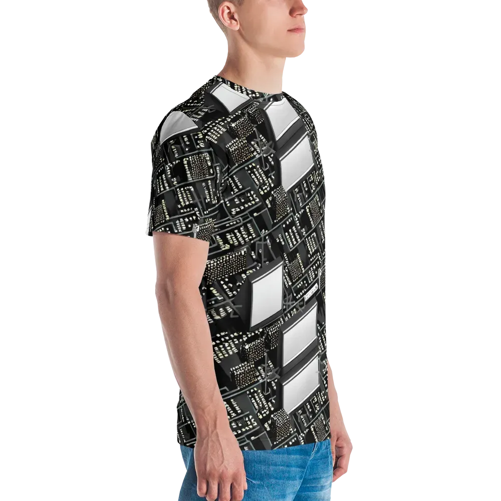 Electro Essence on Men's Crew Neck T-Shirt — Right