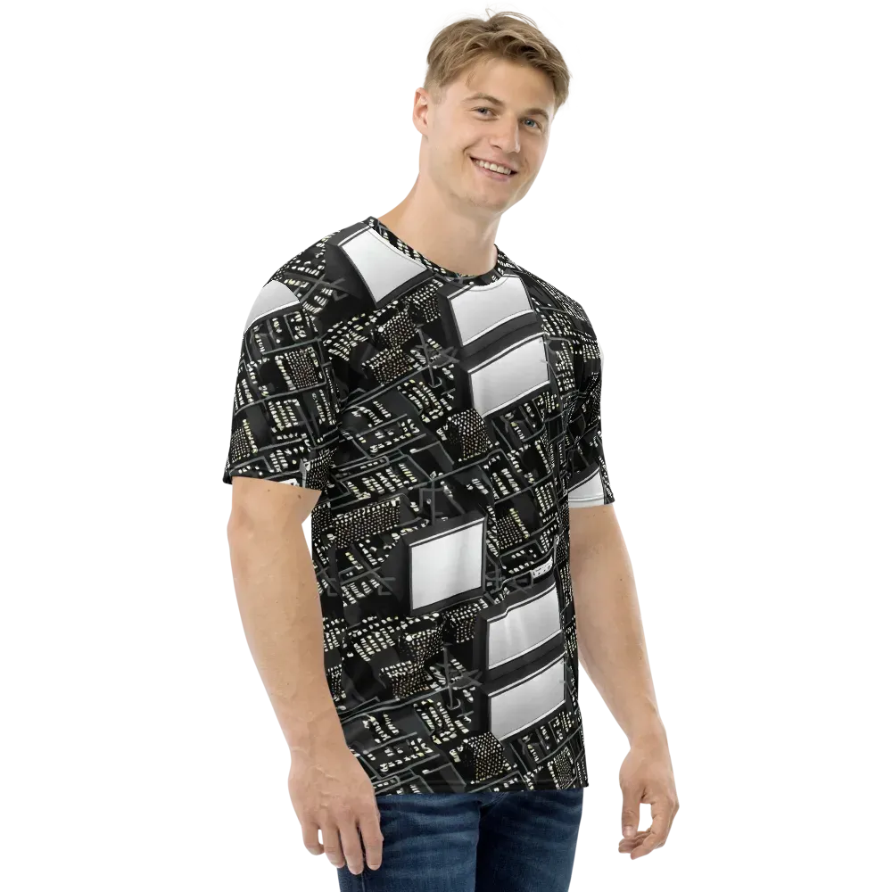 Electro Essence on Men's Crew Neck T-Shirt — Right