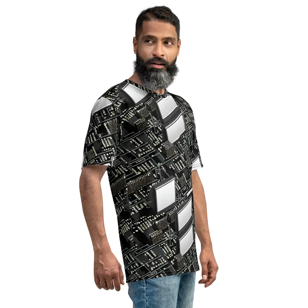 Electro Essence on Men's Crew Neck T-Shirt — Right