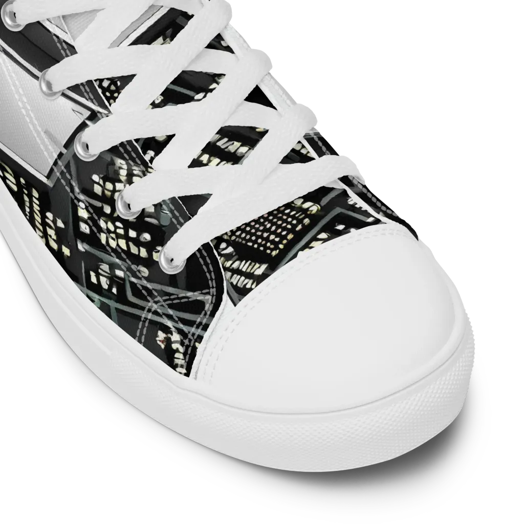 Electro Essence on Men's High Top Canvas Shoes — Product details