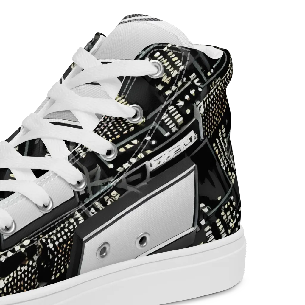 Electro Essence on Men's High Top Canvas Shoes — Product details 2