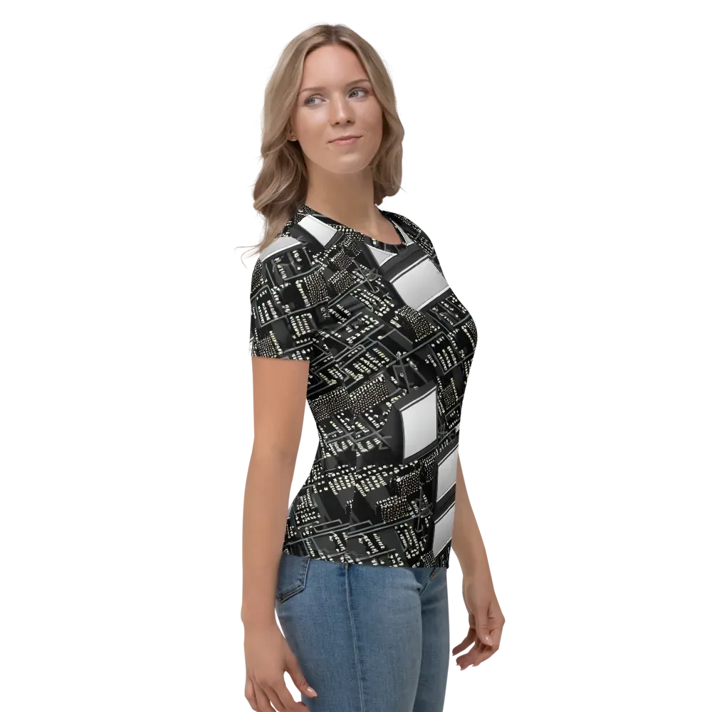 Electro Essence on Women's Crew Neck T-Shirt — Right