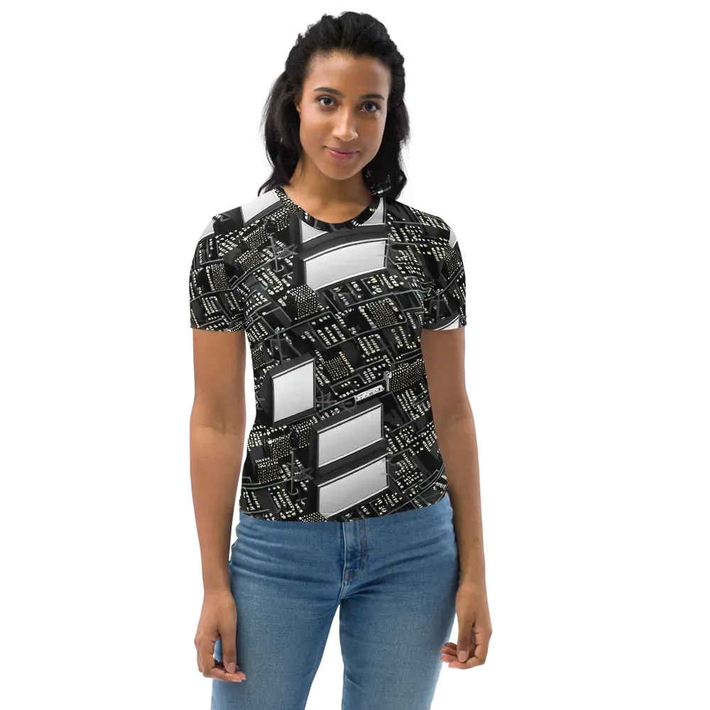 Electro Essence on Women's Crew Neck T-Shirt — Front