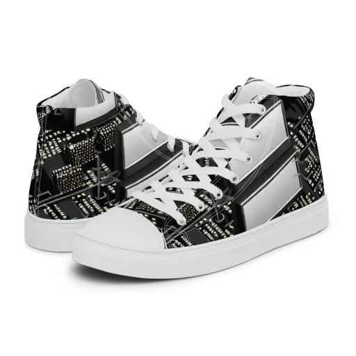 Electro Essence on a Women's High Top Canvas Shoes
