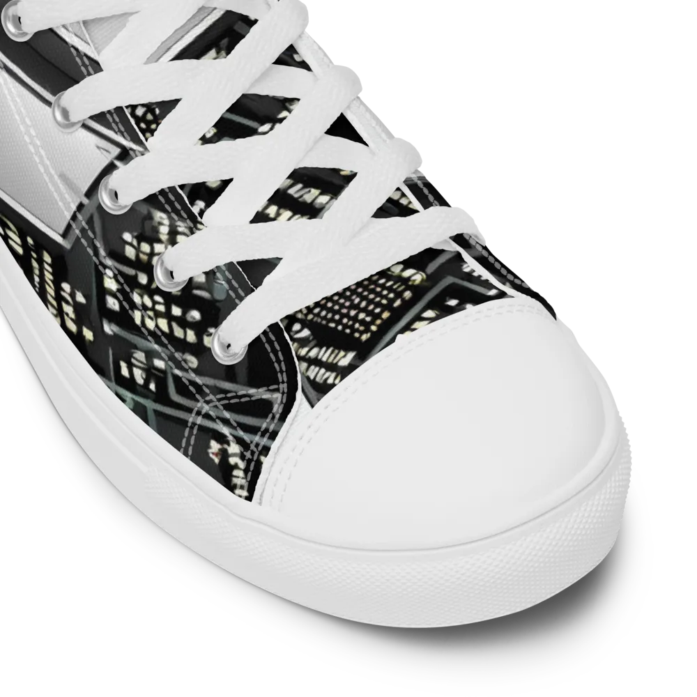 Electro Essence on Women's High Top Canvas Shoes — Product details