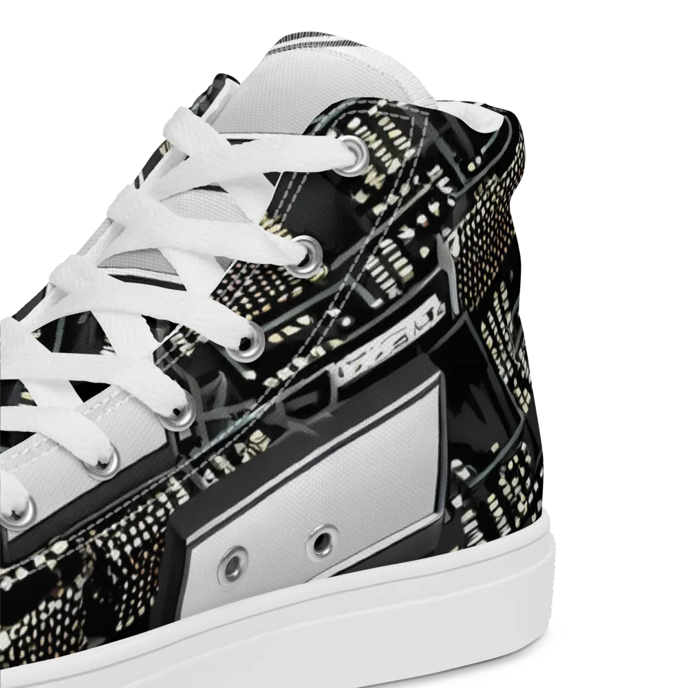 Electro Essence on Women's High Top Canvas Shoes — Product details 2