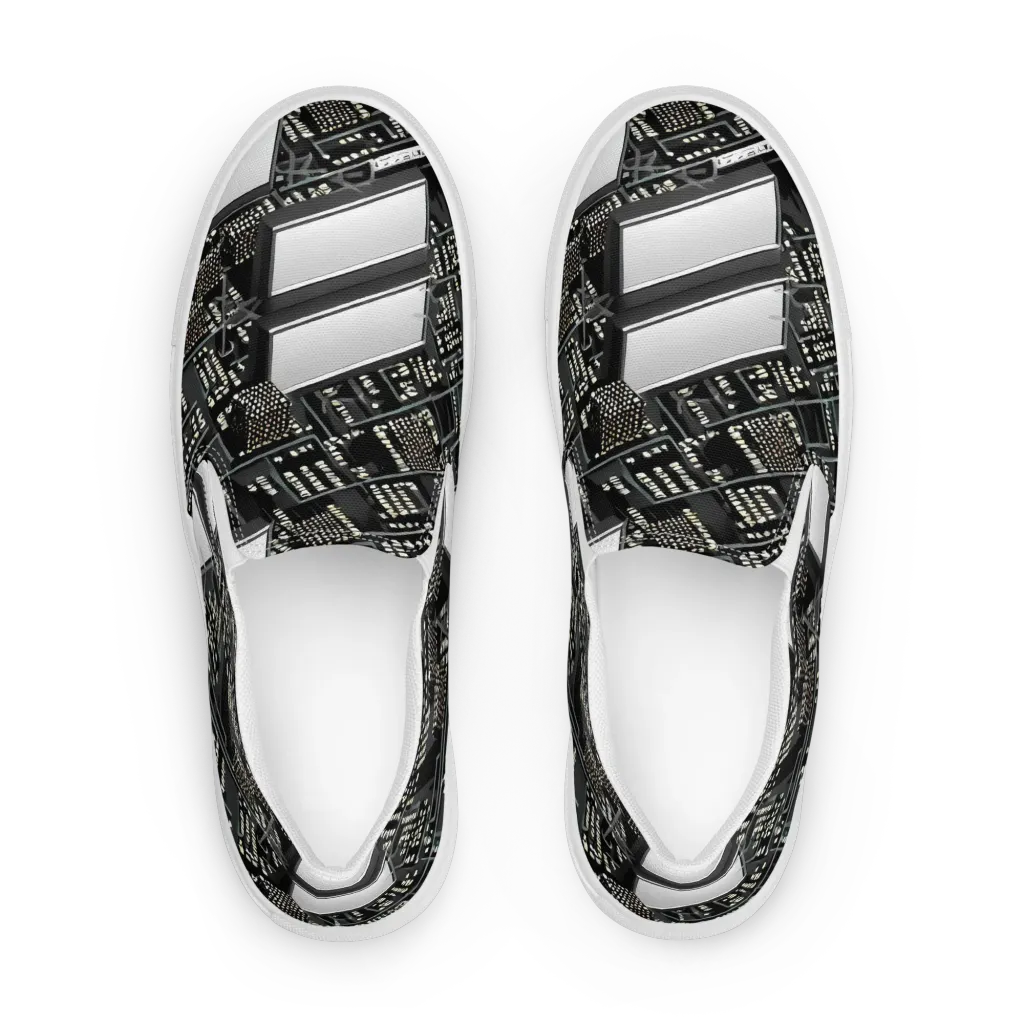 Electro Essence on Men's Slip-On Canvas Shoes — Front