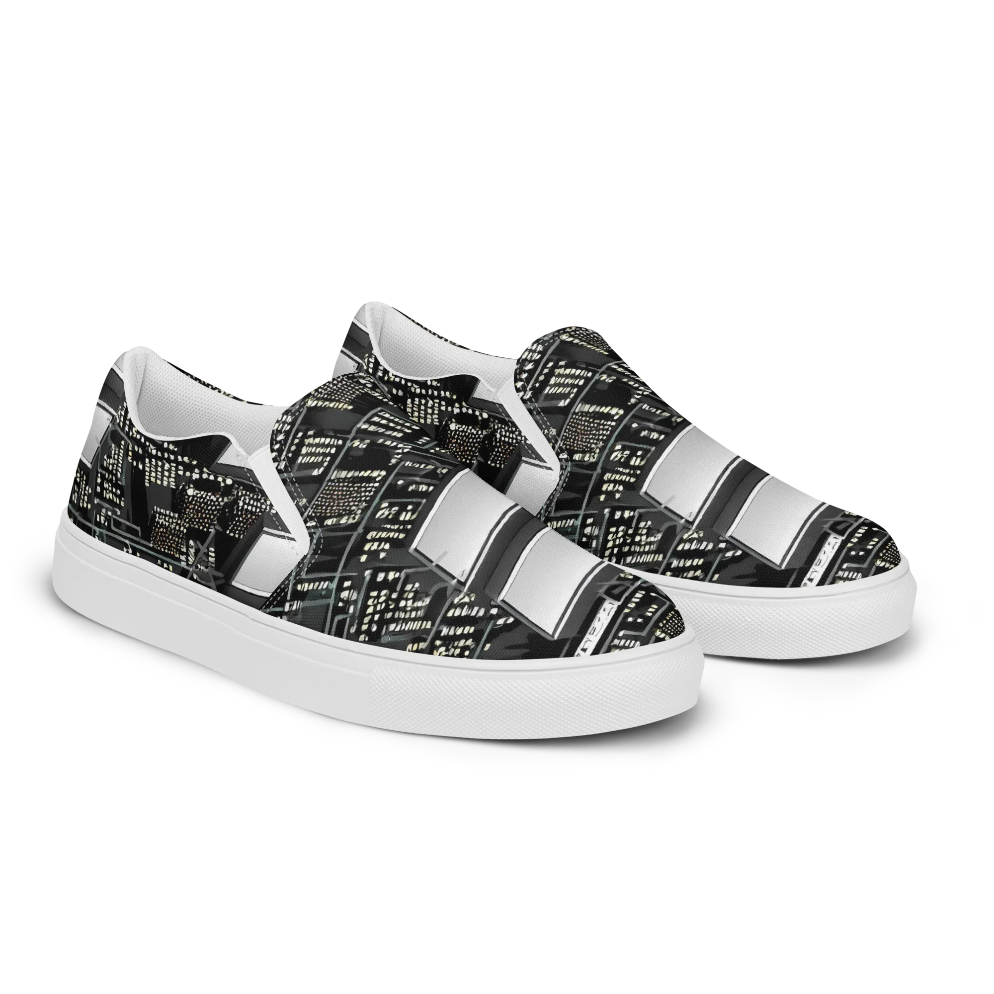 Electro Essence on Men's Slip-On Canvas Shoes — Right Front