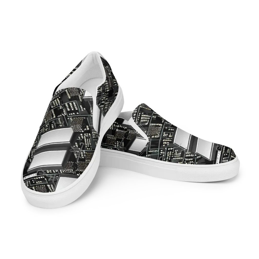 Electro Essence on Men's Slip-On Canvas Shoes — Left Front