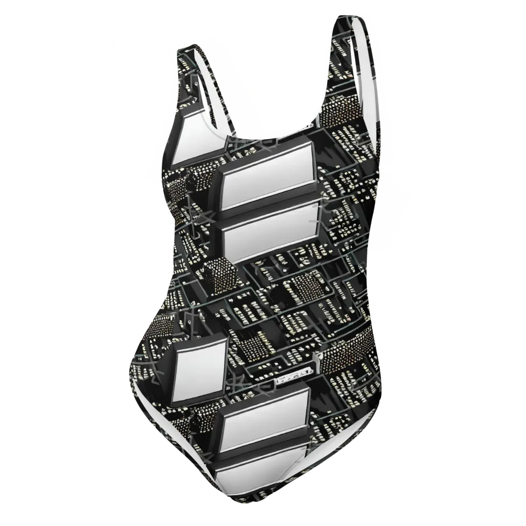 Electro Essence on One-Piece Swimsuit — Front