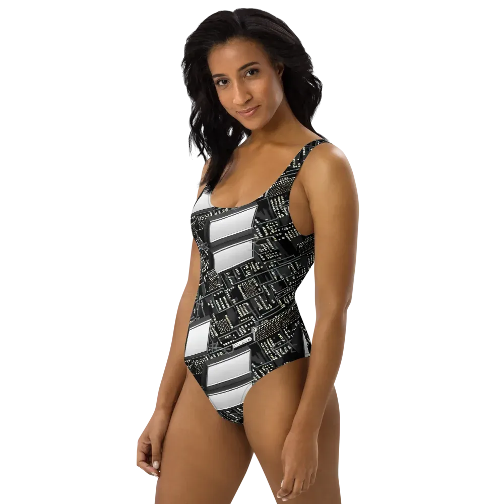 Electro Essence on One-Piece Swimsuit — Left