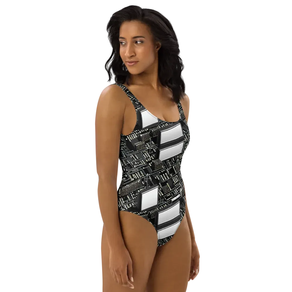 Electro Essence on One-Piece Swimsuit — Right