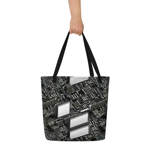 Electro Essence on a Large Tote Bag W/ Pocket