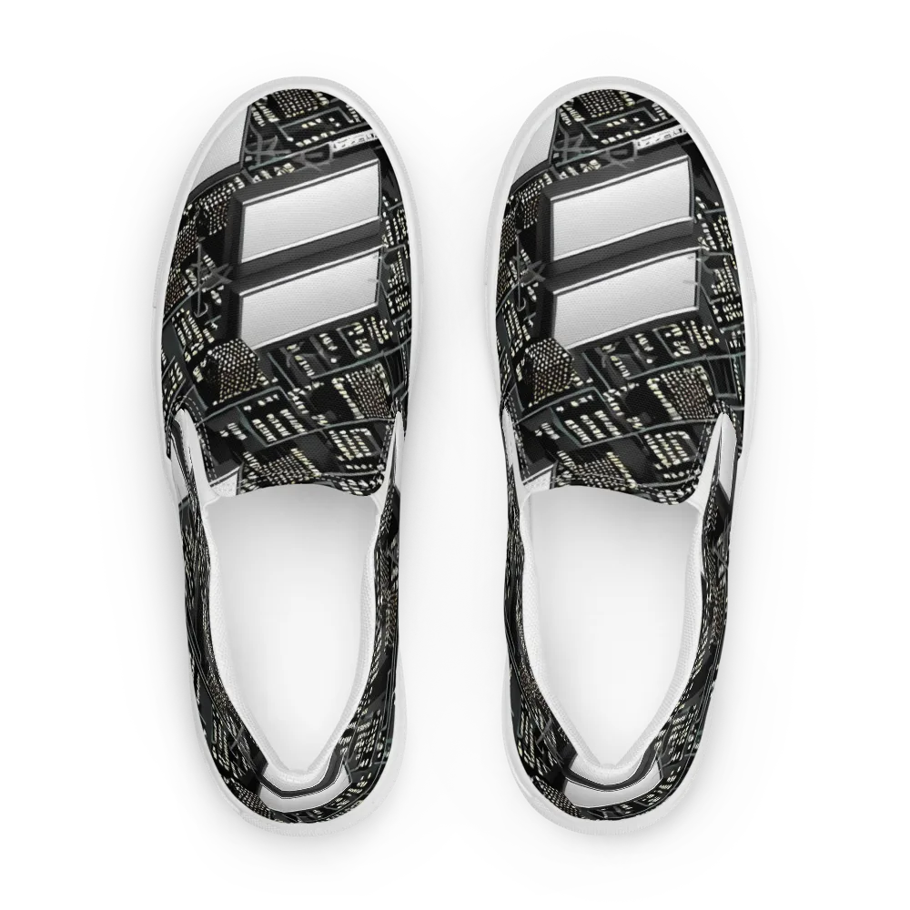 Electro Essence on Women's Slip-On Canvas Shoes — Front