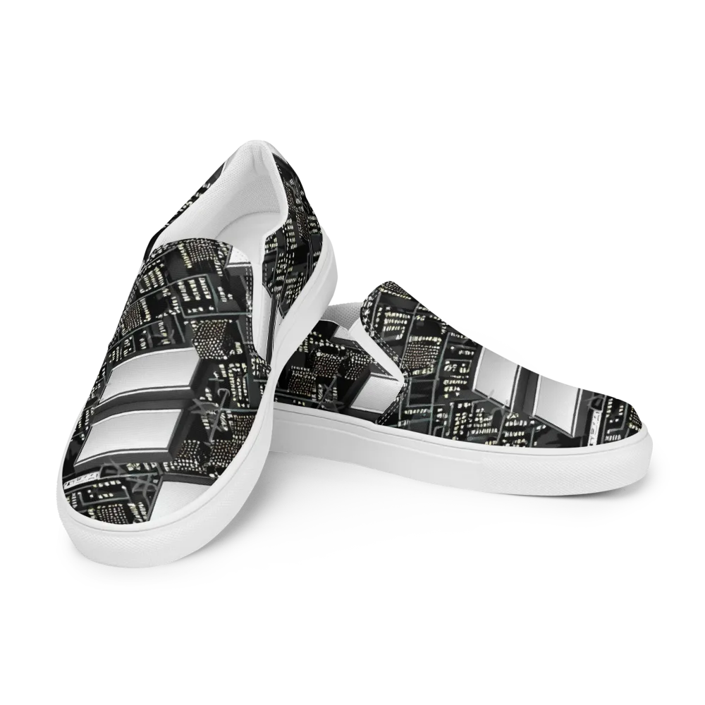 Electro Essence on Women's Slip-On Canvas Shoes — Left Front