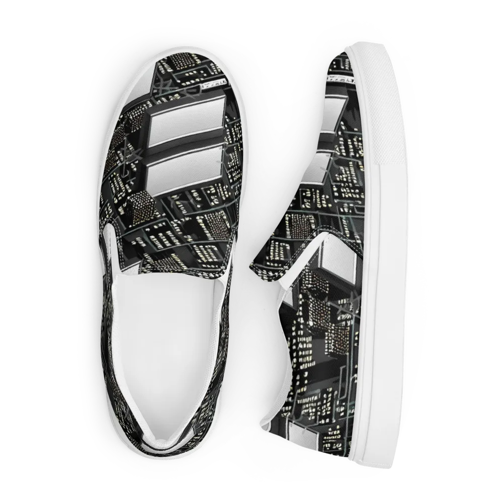 Electro Essence on Women's Slip-On Canvas Shoes — Front