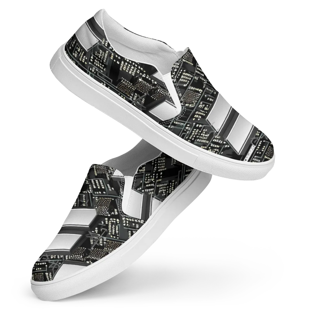 Electro Essence on Women's Slip-On Canvas Shoes — Front